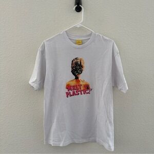 Golf Wang Graphic T-Shirt Mens Size M White Melt The Plastic Short Sleeve Tee